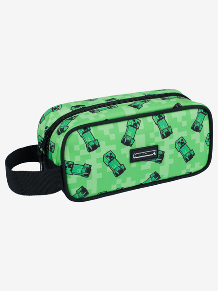 BAAGL  Zelený penál Baagl Minecraft Creeper