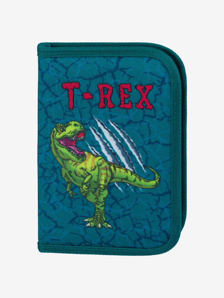 BAAGL  Zelený školní set Airy - batoh, penál, sáček, peněženka, box Baagl T-Rex II