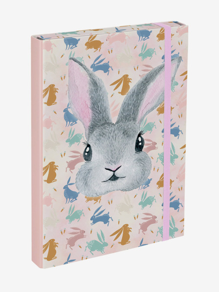 BAAGL  Růžové desky na školní sešity A4 Baagl Bunny