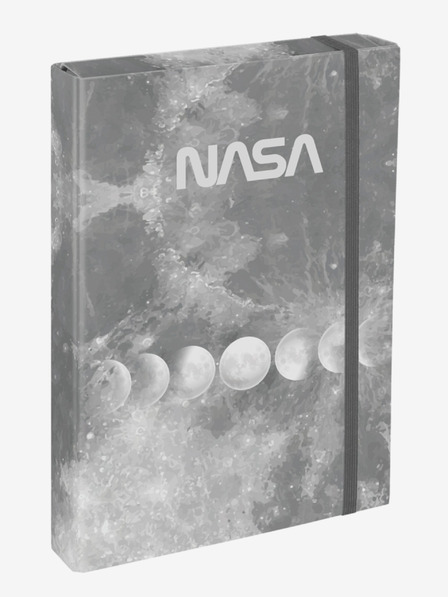 BAAGL  Šedé desky na školní sešity A4 Jumbo Baagl NASA Grey
