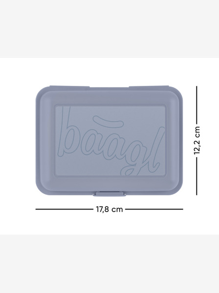 BAAGL  Modrý box na svačinu Baagl Dust Blue