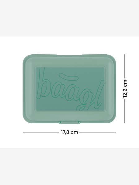 BAAGL  Zelený box na svačinu Baagl Green