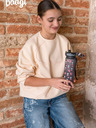 BAAGL  Šedá tritanová láhev na pití panda, 500 ml Baagl
