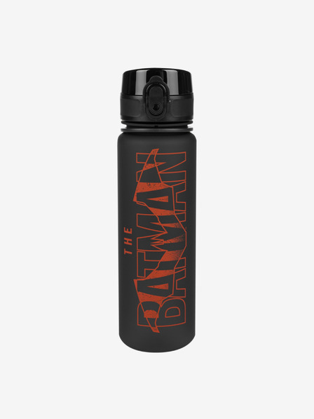 BAAGL  Černá tritanová láhev na pití batman red, 500 ml Baagl