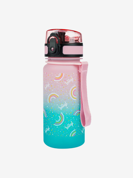 BAAGL  Růžová tritanová láhev na pití gradient duha, 350 ml Baagl