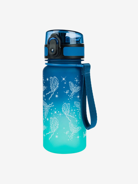 BAAGL  Modrá tritanová láhev na pití gradient motýl, 350 ml Baagl