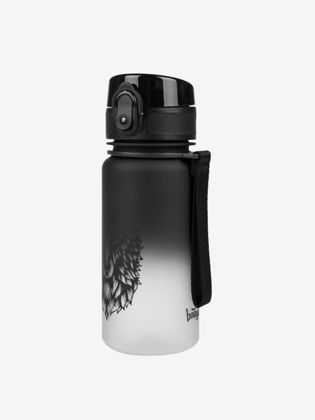 BAAGL  Černá tritanová láhev na pití gradient vlk, 350 ml Baagl