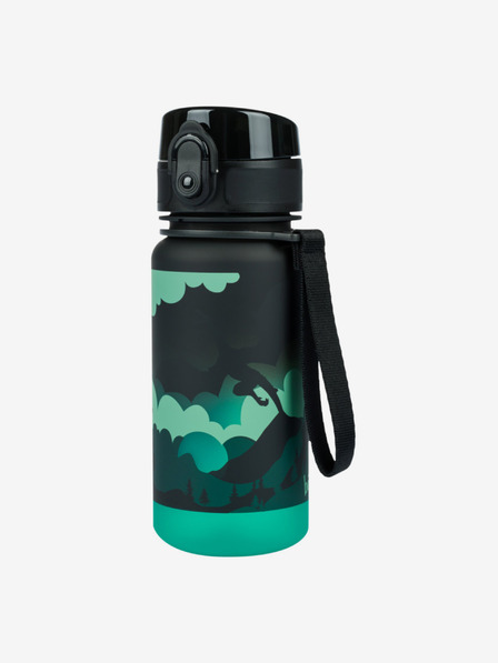 BAAGL  Černá tritanová láhev na pití gradient drak, 350 ml Baagl
