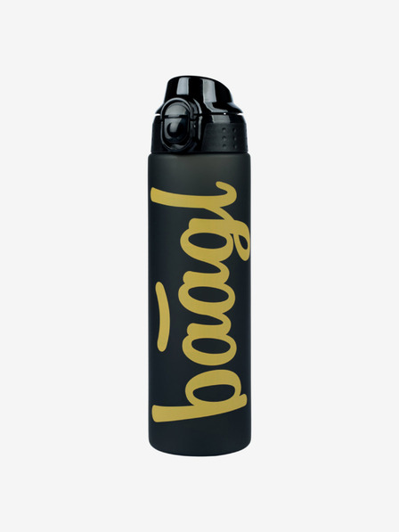 BAAGL  Černá tritanová láhev na pití gold, 700 ml Baagl