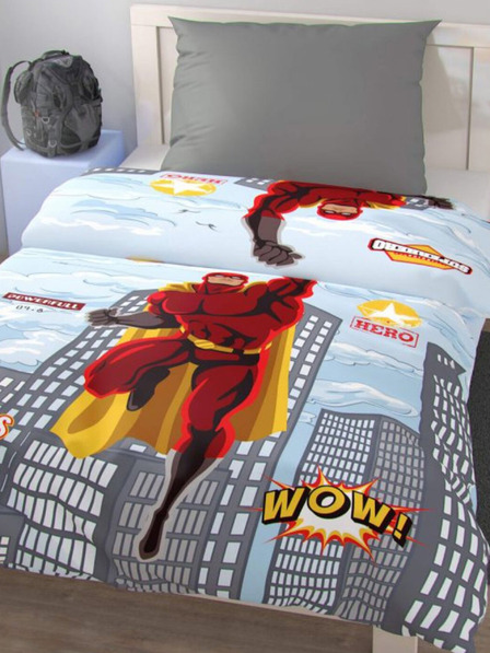 Kvalitex Ložní povlečení pro mladé 140x200, 70x90cm SUPERHERO