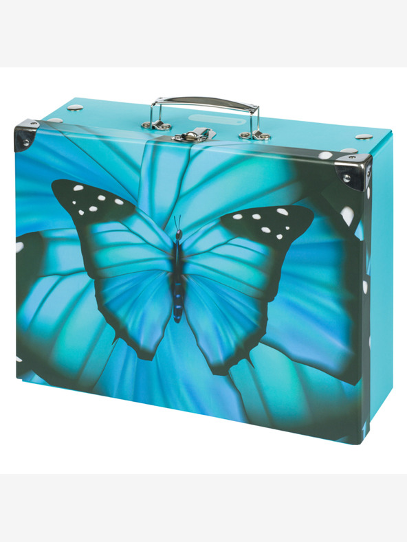 BAAGL  BAAGL Skládací školní kufřík Butterfly s kováním BAAGL