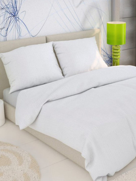 Kvalitex Prodloužené krepové povlečení 140x220, 70x90cm bílé Kvalitex