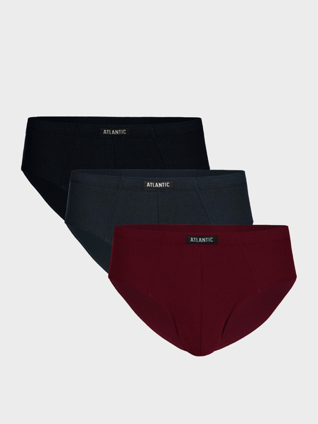 Atlantic Klasické pánské slipy ATLANTIC 3Pack