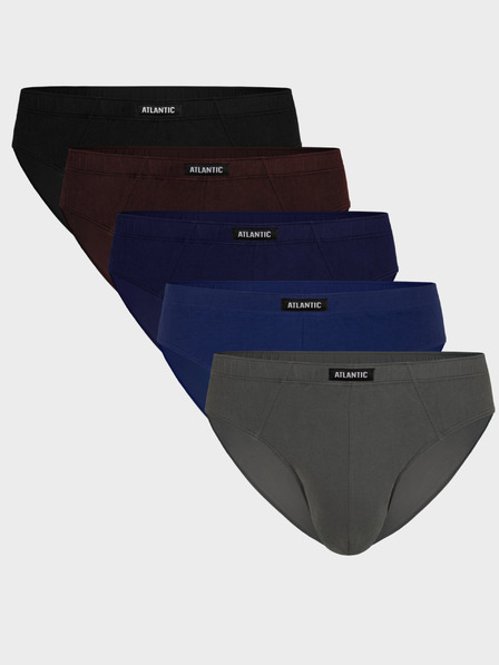 Atlantic Klasické pánské slipy ATLANTIC 5Pack