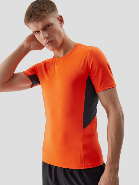 4F Pánské sportovní tričko slim z recyklovaných materiálů 4F