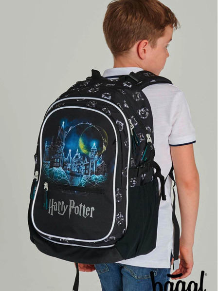 BAAGL  Černý školní set - batoh, penál, sáček Baagl Core Harry Potter Bradavice