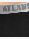 Atlantic Pánské boxerky z bavlny Pima ATLANTIC - černé