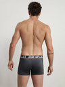 DIM Sada tří sportovních boxerek v šedé, modré a černé barvě DIM SPORT MICROFIBRE BOXER 3x