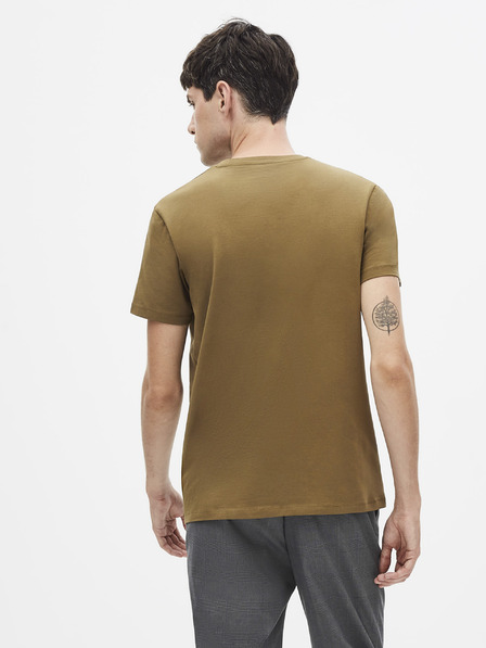 Celio Hnědé basic tričko Celio Neuniv