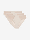 Marks & Spencer Vysoce střižené kalhotky Body Soft™, sada 3 ks Marks & Spencer béžová