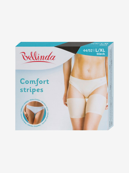 Bellinda Černé dámské pásy na ochranu a zabránění tření Bellinda Comfort Stripes