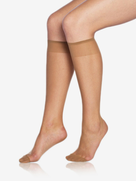 Bellinda Tělové dámské silonkové podkolenky Bellinda FLY KNEE HIGHS 15 DEN