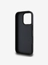 DKNY DKNY PU Leather Repeat Pattern Tonal Stripe Zadní Kryt pro iPhone 16 Pro Black