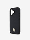 DKNY DKNY PU Leather Repeat Pattern Stack Logo MagSafe Zadní Kryt pro iPhone 16 Black