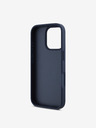 DKNY DKNY PU Leather Repeat Pattern Tonal Stripe Zadní Kryt pro iPhone 16 Pro Max Blue