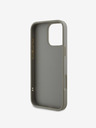 DKNY DKNY PU Leather Quilted Stack Logo Zadní Kryt pro iPhone 16 Pro Grey