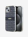 DKNY PC/TPU Repeat Pattern Tonal Stripe Magsafe Zadní Kryt pro iPhone 14 Black DKNY