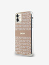 DKNY PC/TPU Repeat Pattern Tonal Stripe Magsafe Zadní Kryt pro iPhone 11 Pink DKNY