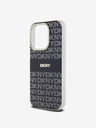 DKNY PC/TPU Repeat Pattern Tonal Stripe Magsafe Zadní Kryt pro iPhone 14 Pro Black DKNY