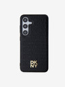 DKNY DKNY PU Leather Repeat Pattern Stack Logo Magsafe Zadní Kryt pro Samsung Galaxy S24+ Black