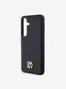 DKNY DKNY PU Leather Repeat Pattern Stack Logo Magsafe Zadní Kryt pro Samsung Galaxy S24+ Black