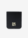DKNY DKNY PU Leather Stack Logo Zadní Kryt pro Samsung Galaxy Z Flip 6 Black