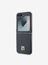 DKNY DKNY PU Leather Stack Logo Zadní Kryt pro Samsung Galaxy Z Flip 6 Black