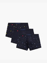 Atlantic Pánské boxerky ATLANTIC 3Pack - tmavě modré
