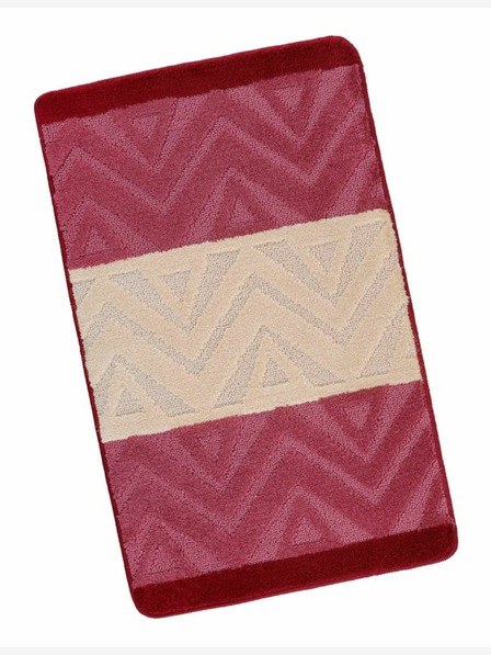 Bellatex Koupelnová předložka 60x100cm chevron burgundy Bellatex
