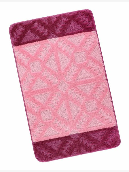 Bellatex Koupelnová předložka 60x100cm geometrie růžová Bellatex