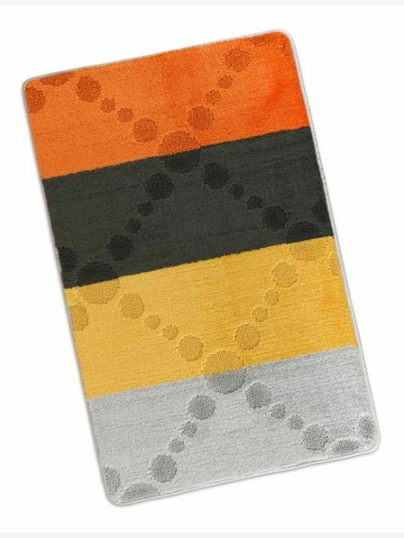 Bellatex Koupelnová předložka 60x100cm paprsky šedožluté Bellatex