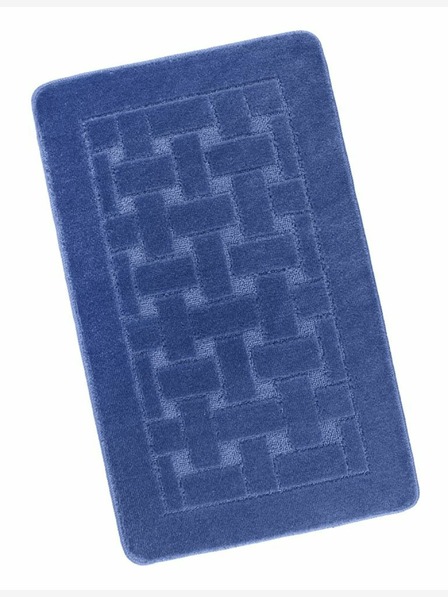 Bellatex Koupelnová předložka 60x100cm obdelníky modré Bellatex