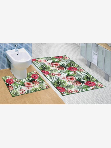 Bellatex Koupelnová a WC předložka Ibišek 3D Bellatex