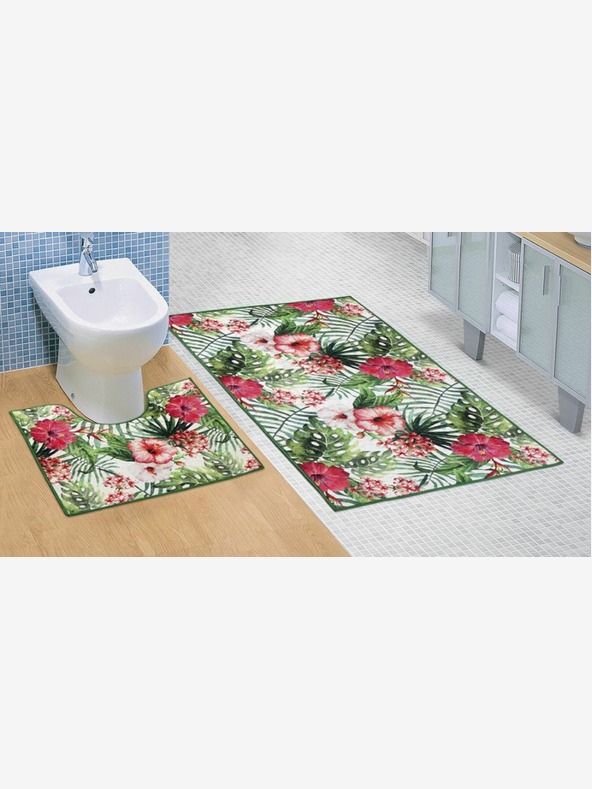 Bellatex Koupelnová a WC předložka Ibišek 3D Bellatex