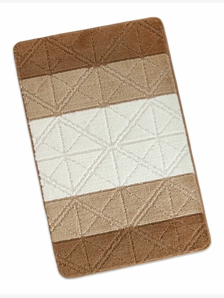 Bellatex Koupelnová předložka 60x100cm trojúhelníky hnědé Bellatex
