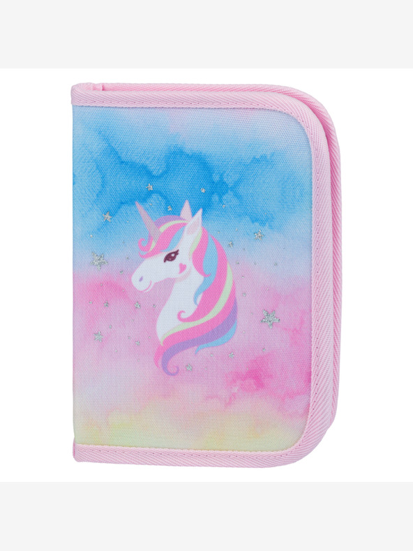 BAAGL  BAAGL Školní penál jednopatrový Rainbow Unicorn