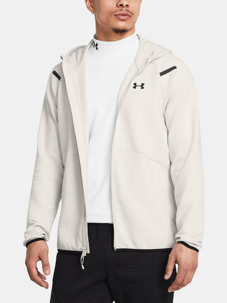 Under Armour Pánská mikina Under Armour UA Unstoppable Flc FZ HD EU-WHT