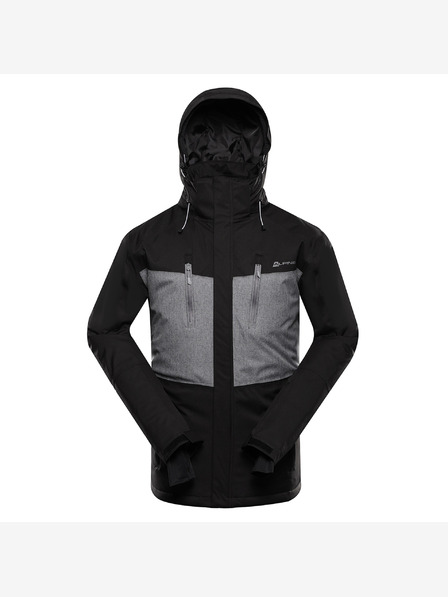 ALPINE PRO Pánská lyžařská budnda s membránou ptx snow ALPINE PRO COMED black