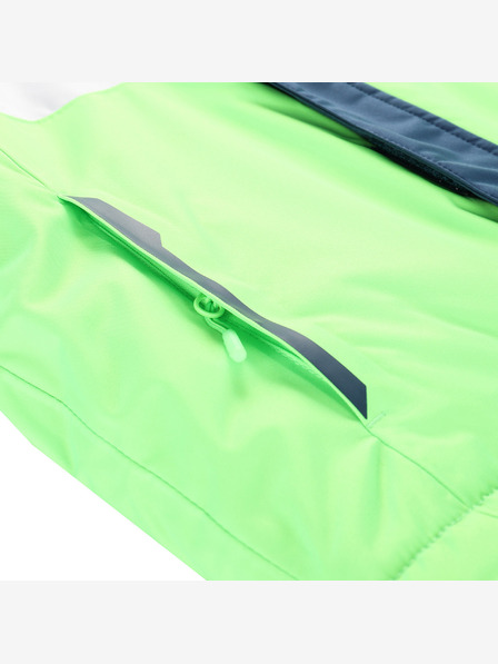 ALPINE PRO Dětská lyžařská bunda s membránou ptx snow ALPINE PRO DEARO neon green gecko