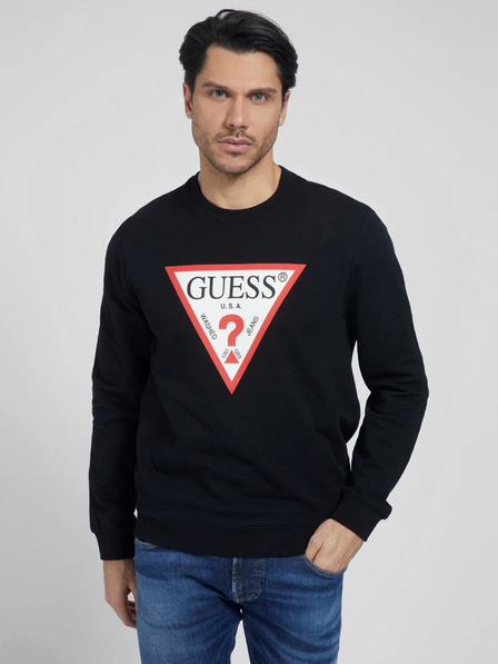 Guess Černá pánská mikina Guess Audley